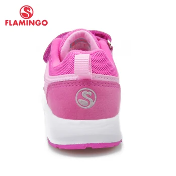 FLAMINGO LED Dziecięce obuwie ortopedyczne skórzane wkładki oddychające Wiosna dzieci dziewczynka trampki rozmiar 25-31 darmowa wysyłka 91K-NQ-1260