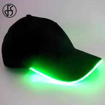 FS 2020 wysokiej jakości LED Lighted Up Hat dla kobiet hip-hop czapka z daszkiem bawełna wielokolorowe Męskie partia kapelusze Gorra Hombre