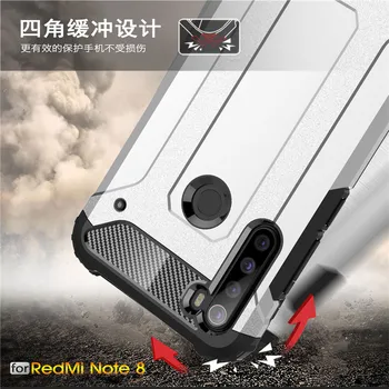 Funda For Redmi Note 8 Case Cover антидетонационный miękki silikon + dysk z tworzywa sztucznego dla Xiaomi Redmi Note 8 Capa Shell 6.3