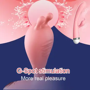 G-spot Królik podwójny wibrator dla kobiet klasyczny, striptiz masturbacja stymulator łechtaczki wibratory wodoodporne Akumulator seks-zabawki dla dorosłych