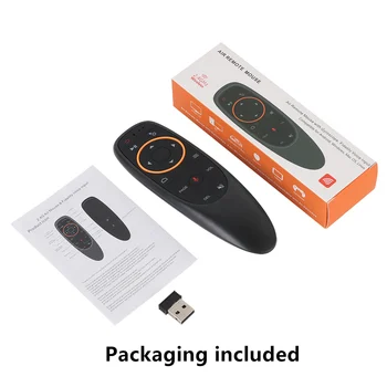 G10 Smart Voice Remote Control 2.4 G RF żyroskop z podświetleniem bezprzewodowa mysz powietrzna G10S PRO dla X96 mini H96 MAX A95X F3 Android TV Box