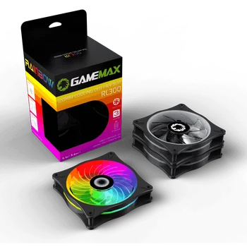 GameMax RL300 RGB PC wentylator 120 mm ATX case chłodnica regulowany LED ARGB Cichy komputer zdalny chłodnica wentylator chłodzenia RGB etui wentylatory