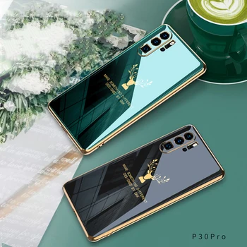 GKK Luxury Plating Wzór miękkie etui TPU dla Huawei P Smart Z Y9 Prime 2019 P20 P30 Pro Case Fashion Anti-knock odporna na wstrząsy etui