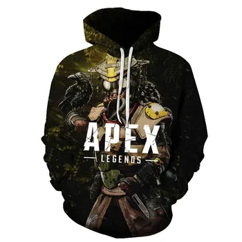Gorąca sprzedaż moda 3D APEX druku bluzy z kapturem bohater neutralny unisex bluza casual popularna odzież z kapturem 3D Hoodde płaszcz