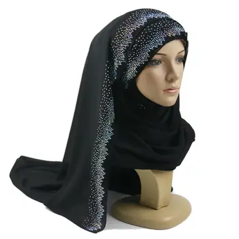 H21 10szt wysokiej jakości Diament bańka szyfon szalik/szaliki szal wrap islamski hidżab można wybrać kolory