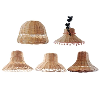 Handmade naturalny ротанговый abażur żyrandol wisi efekty świetlne, abażury do sypialni salon rodzina