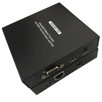 HDbaset extender kit 100M 2-in-1 HDMI VGA do HDMI extender scaler with audio HDbaset POH HDCP