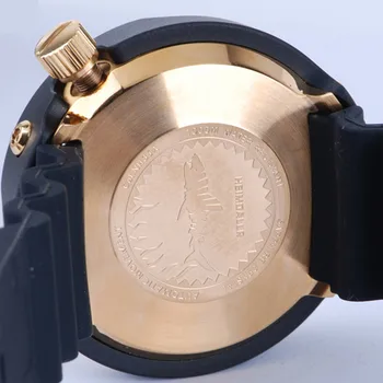 HEIMDALLR męskie zegarki do nurkowania 1000 m Wodoszczelność złocony czarny PVD-pokrycie obudowa NH35A mechanizm z własnym Tuna Dive Watch