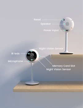 HeimVision HMAB2MQ 1080P Security IP WiFi Camera Smart Night Vision 2 Way Audio Motion Detection Indoor elastyczny aparat Home