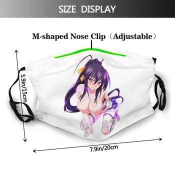 High School DxD - Himejima Akeno Hentai Lewd Maskowy Protection High School DxD Adulte Face Mask With Filters