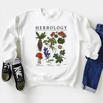 HP Movie Inspired Herbology Plants Sweatshirt The Wizard Herbology Crewneck Sweatshirts Funny Hogwarts Plant Hoodies