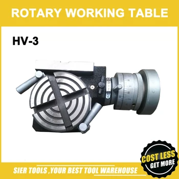 HV-3 pionowe i poziome stół obrotowy/75 mm mini-biurko do frezowania i wiercenia maszyny