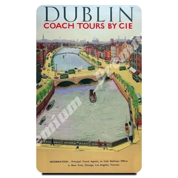 Irlandia pamiątka magnes vintage plakat turystyczny