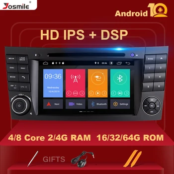 ISP DSP 4 GB pamięci ram, Android 10.0 samochodowy DVD multimedia dla Mercedes Benz E-class W211 E200 E220 E300 E350 E240 E280 CLS CLASS W219 GPS