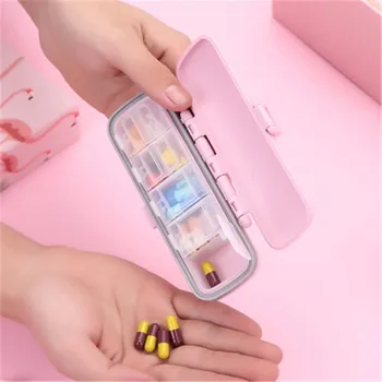 Japonia mini-medycyna szuflada do przechowywania przenośny podróży tabletki dystrybucji organizator zamknięte na wilgoć wisi rodzaj opakowania narkotyków pudełko