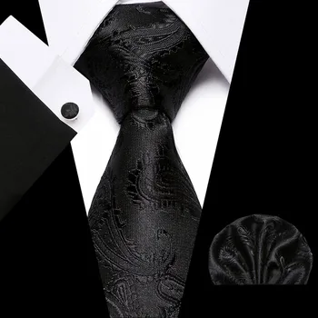 Jedwab 7,5 cm krawat w kratkę Biały przewodnik kwadratowy krawat spinka zestaw Anglia design handmade moda mężczyźni krawat