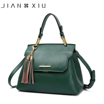 JIANXIU marki luksusowe torebki damskie torby na ramię designerska torba ze skóry naturalnej torba hotelowego torby 2018 nowa szczotka mała torba