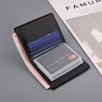JIFANPAUL skóra naturalna męskie krótkie portfele posiadacz karty kredytowej w luksusowym stylu retro marki slim twarde portfele biznes portfele męskie