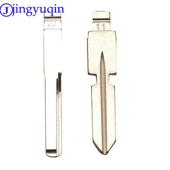 Jingyuqin 10P No. 20 No. 11 Metal Blade Key Blank For Mercedes Benz C E Card Series Car Remote Flip Folding