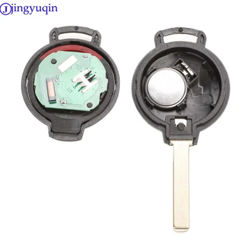 Jingyuqin 3+1 4 przyciski 315 mhz ID46 Car Smart Remote Key Fob Case Cover Shell dla Mercedes/Benz Smart Fortwo 2005-