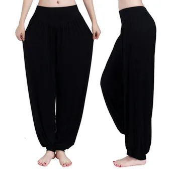 Joga spodnie kobiety plus size kolorowe szarawary taniec joga tai-chi pełna długość spodnie gładkie, bez skurczu antystatyczne, spodnie 3XL kosmicznego