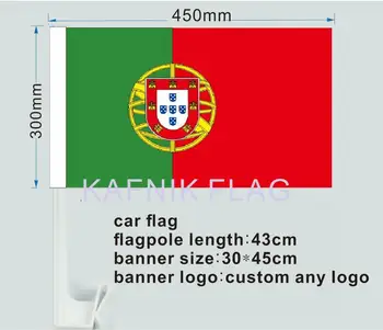 KAFNIK, 30x45 cm portugalski flaga auta okno flagę chorąży standard-chorąży wymachując flagami Darmowa wysyłka nr 000021