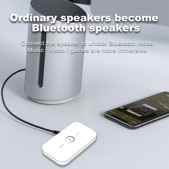 Kebidumei Hifi Bluetooth 5.0 nadajnik odbiornik przekaźnikowy mini bezprzewodowy audio A2DP stereo zasilacz przenośny odtwarzacz Aux 3,5 mm