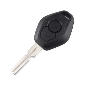 KEYYOU 10X pilot samochodowy klucz Shell 3 przyciski do BMW 1 3 5 6 7 Series X3 X5 Z3 Z4 wymiana Fob Case Cover Keyless Entry
