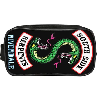 Kids Riverdale School Bag dale Pencil Case Southside Canvas Zipper Bag Girls South Side Serpents Riverdale Storage Bag