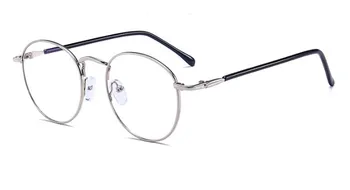 Klasyczne damskie gotowe okulary do krótkowzroczności lady krótkowzroczne punkty metalowa okrągła oprawa krótkowzroczność okulary przepisane im -0.25 -6.00