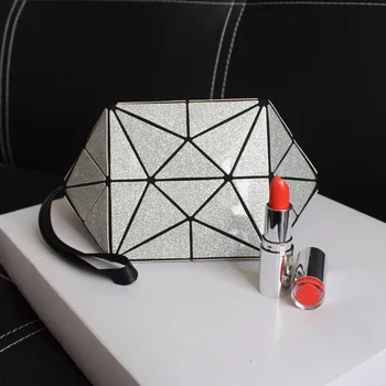 Kosmetyczka śliczna sunshine blingbling pouch geometric ling brand makeup bag for women