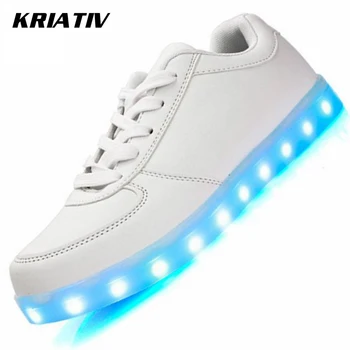 KRIATIV Luminous Sneakers for Girls&Boys Chaussure Light Up Infant USB Charging Luminous Led Shoes with Light Glowing Sneakers