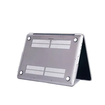 Kryształowa pokrowiec dla Macbook 12 Air 11 13 Pro Retina White Touch Bar A1706/A1708 15.4 A1707 gładka pokrywa PC ciepło rozprasza otwór