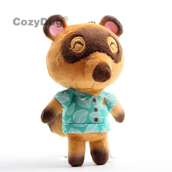 Krzyżowanie zwierząt Tom Nook pluszowe zabawki Szop miękka miękka lalka anime 10