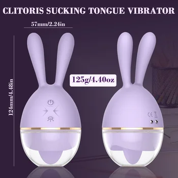 Królik wibrator dla kobiet masturbacja łechtaczki stymulacja ssanie Cipki lizanie języka pochwy seks oralny orgazm kobiet erotyczne zabawki