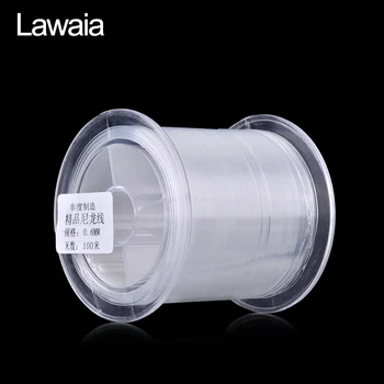Lawaia sprzęt wędkarski nylonowa żyłka Fly Line pływająca 100 m przezroczysta Dodatki grubości 0.6 mm 0.7 mm 0,8 mm 0,9 mm, żyłka