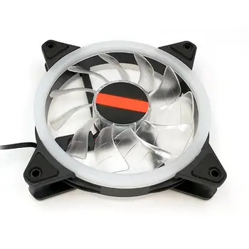 LED Cooling Fan RGB Computer Fan PC Computer Case Fans Ultra Silent 4 Pin radiator CPU Cooler Fan with Anti-Vibration Rubber