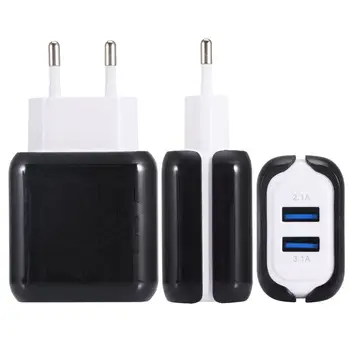 LEORY Dual USB Travel ładowarka USB 5V2.1A 5V3.1A US EU Plug Mini Charger Adapter Smart Charger for Mobile Phone Tablet For iPhone