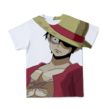 Letni nowy styl 3D męska i damska oddychająca koszulka One Piece Anime moda męska wolny krótki rękaw 110-6XL (konfigurowalny)