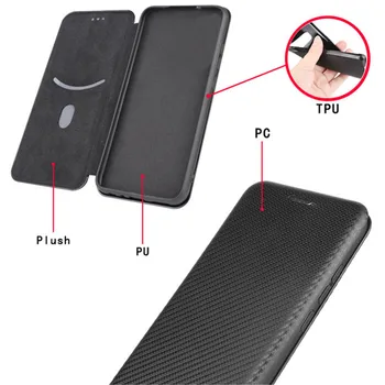 LG aksamitny pokrowiec 6.8 cali urządzony w luksusowym etui z włókna węglowego skóry magnetyczna adsorpcji etui do LG aksamit telefon torby