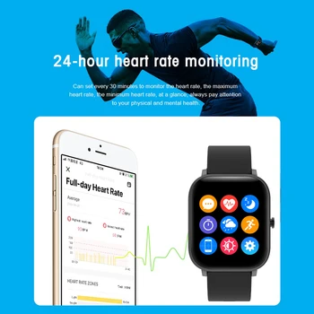 LIGE 2020 New Smart Watch Mens Full Touch Screen Sports Fitness Watch Multi-function Heart Rate Fashion Smartwatch For Men Women