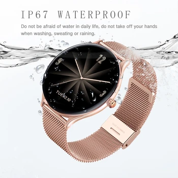 LIGE New Smart watch Ladies heart rate Blood pressure wodoodporny sports watch, męski fitness-tracker dla Ios Android smartwatch