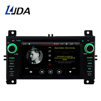 LJDA Android 10 samochodowy odtwarzacz DVD dla JEEP Grand Cherokee 2011 2012 2013 1 Din car radio GPS nawigacja audio stereo SD