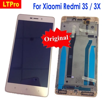 LTPro oryginalny Najlepszy roboczy wyświetlacz LCD ekran dotykowy digitizer kompletny z ramką dla Xiaomi Redmi 3 3S 3pro / 3X telefon części