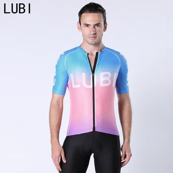 LUBI 2020 Men Cycling Jersey Summer Short Sleeve Pro Team Road Bike Clothing Wyścigi MTB Bicycle Clothes Ride Shirt Wear