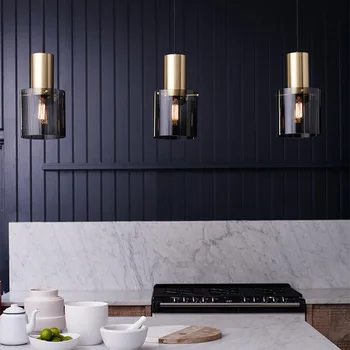 LukLoy LED Modern Nordic nasufitowe luksusowy wisząca jadalnia kuchnia salon loft INS wisząca wisząca szkło