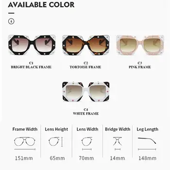 Luksusowe przewymiarowany okulary Kobiety mężczyźni kwadratowy nowy kryształ Diament okulary vintage, panie potrzeb eyeware UV400 oculos de sol