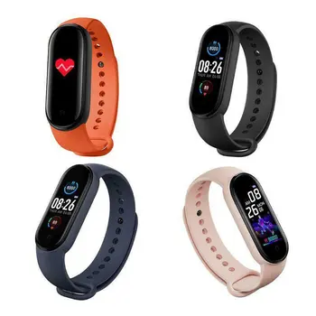M5 Smart Watch Mężczyźni Kobiety monitor rytmu serca, ciśnienie tętnicze fitness-tracker Smartwatch Band 5 Sportowy zegarek dla IOS Android