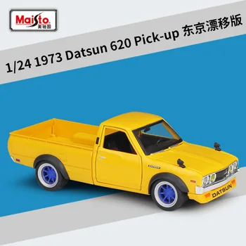 Maisto 1:24 1973 Datsun 620 Pick-up Drift version Mustang Roadster Simulation Alloy Car Model collection prezent zabawka
