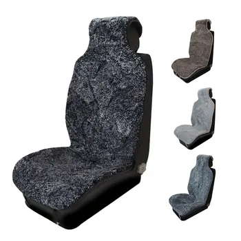 Marka ROWNFUR uniwersalne pokrowce do fotelików było baranie futro poduszka siedzenia 2 szt przednie siedzenie samochodu lub 1 szt. tylne siedzenie akcesoria samochodowe